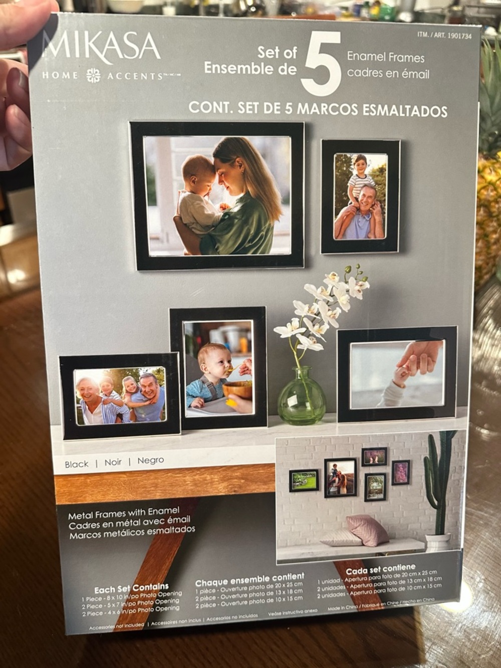 Black Picture Frames Set